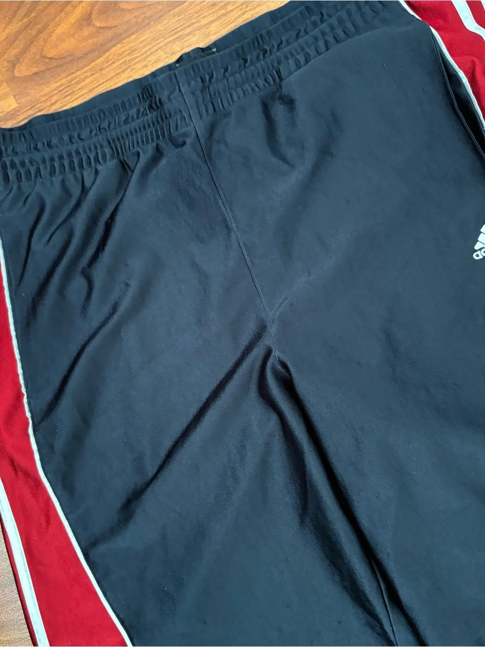 Vintage Adidas Silky Basketball Soccer Shorts Men L Dazzle White 3 Stripe Y2K